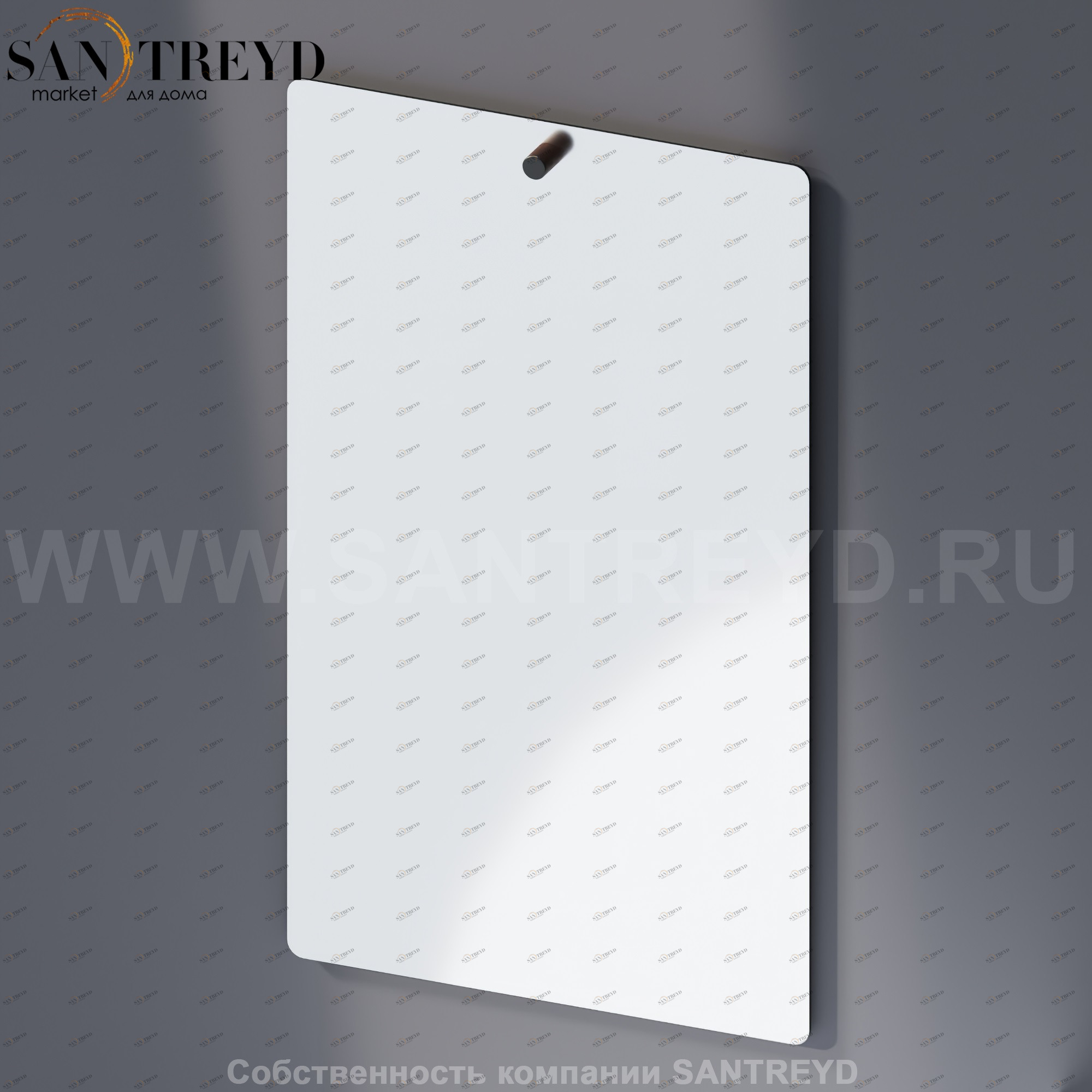 Agape DOT LINE Зеркало с держателем из коричневого дуба ADTL0472.RU ADTL0472RU