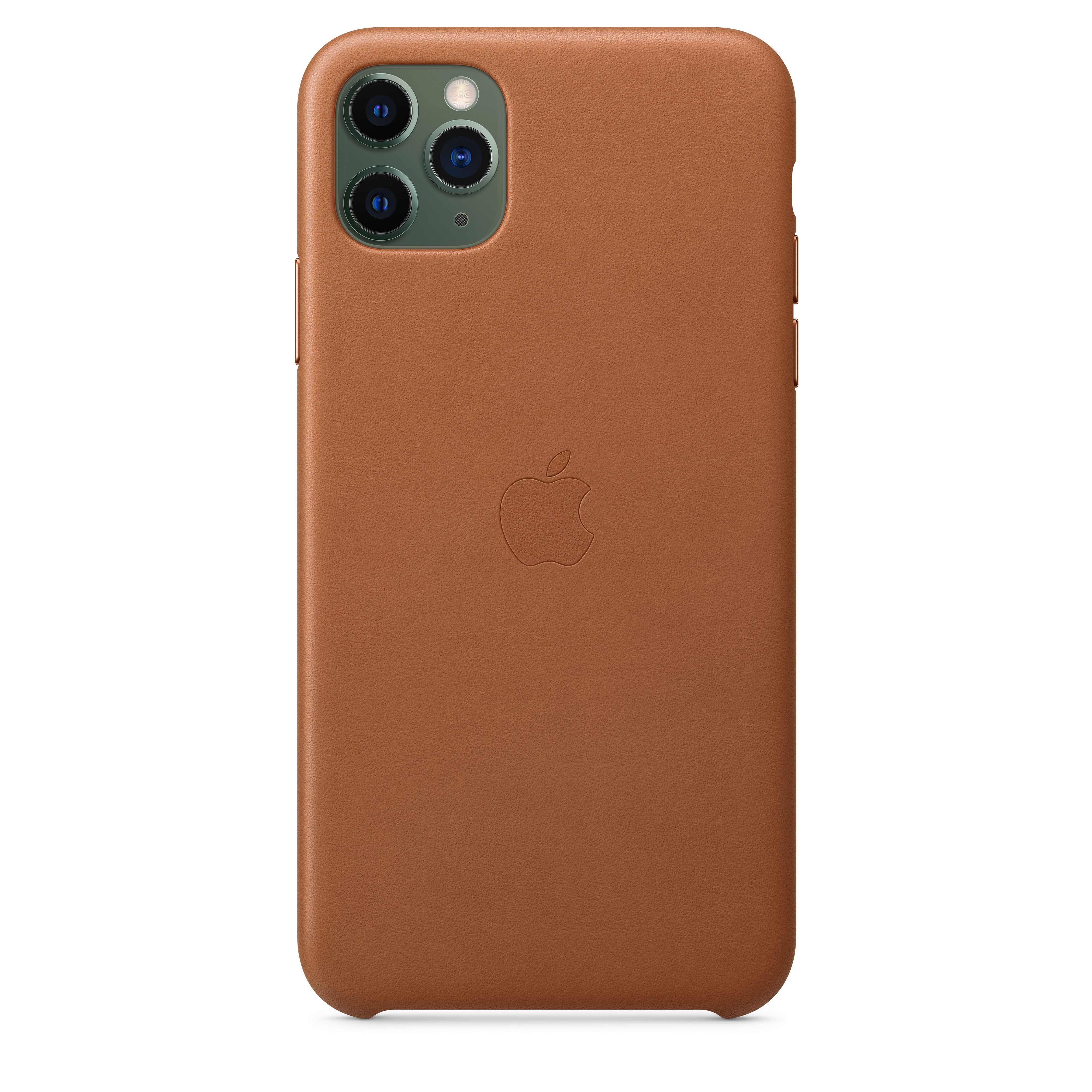 MX0D2ZM/A Iphone 11 pro max leather case - saddle brown Apple Santreyd  - Вид №2