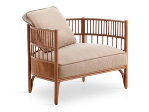 Кресло из ротанга с подлокотниками