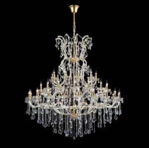 Каскадная люстра Crystal Lux Hollywood SP53 Gold CRYSTAL LUX ДИЗАЙНЕРСКИЕ, HOLLYWOOD GOLD 059260 Прозрачный