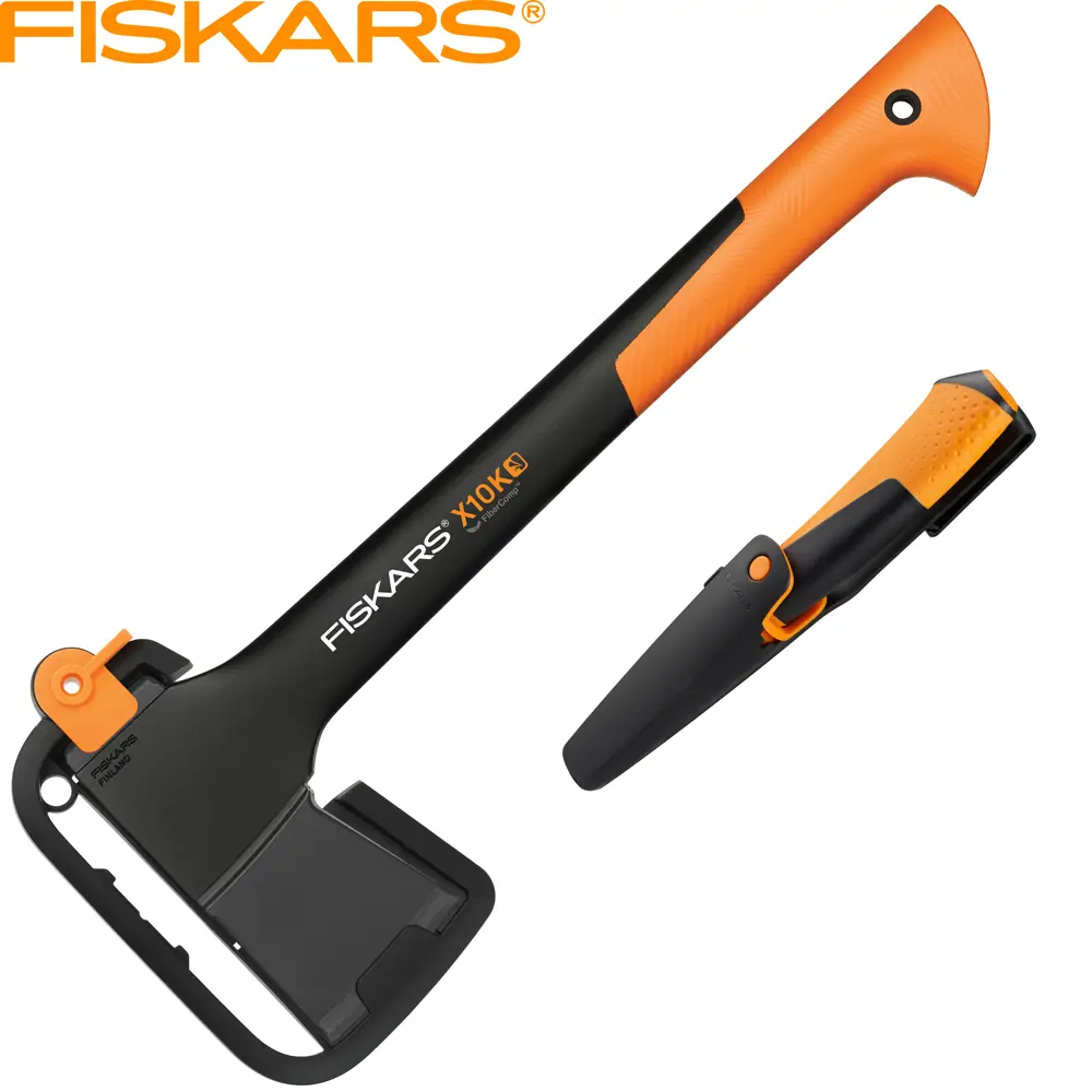 Набор Fiskars топор Х10 и универсальный нож с точилкой STLM-2200022