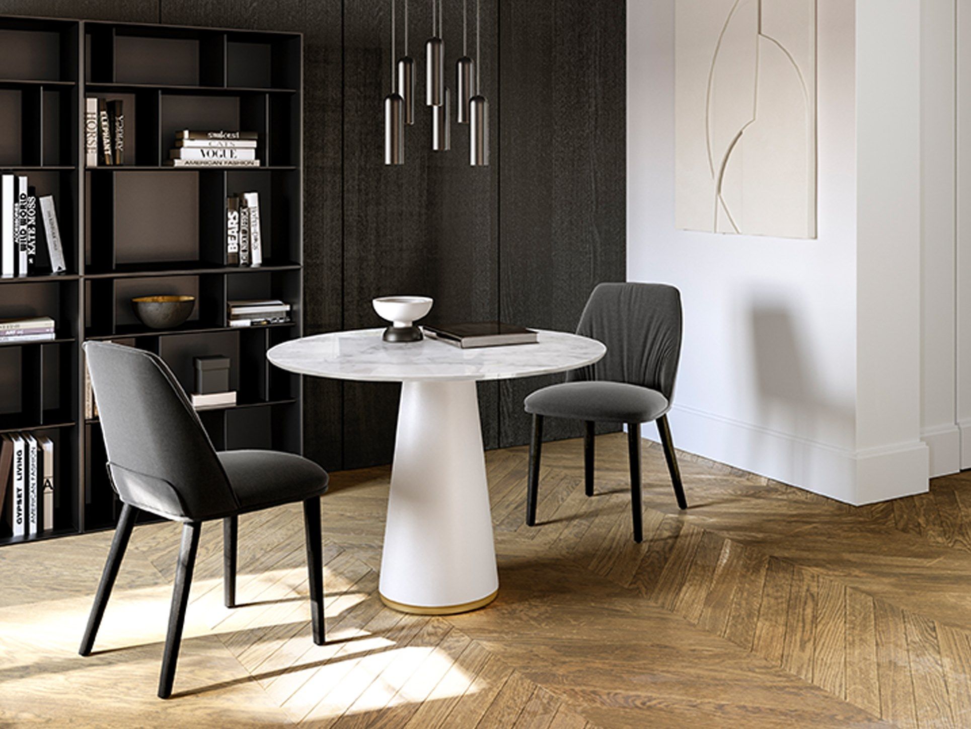 Мягкий стул из ткани EFORMA Diva ARCH-00075582 - Вид №2