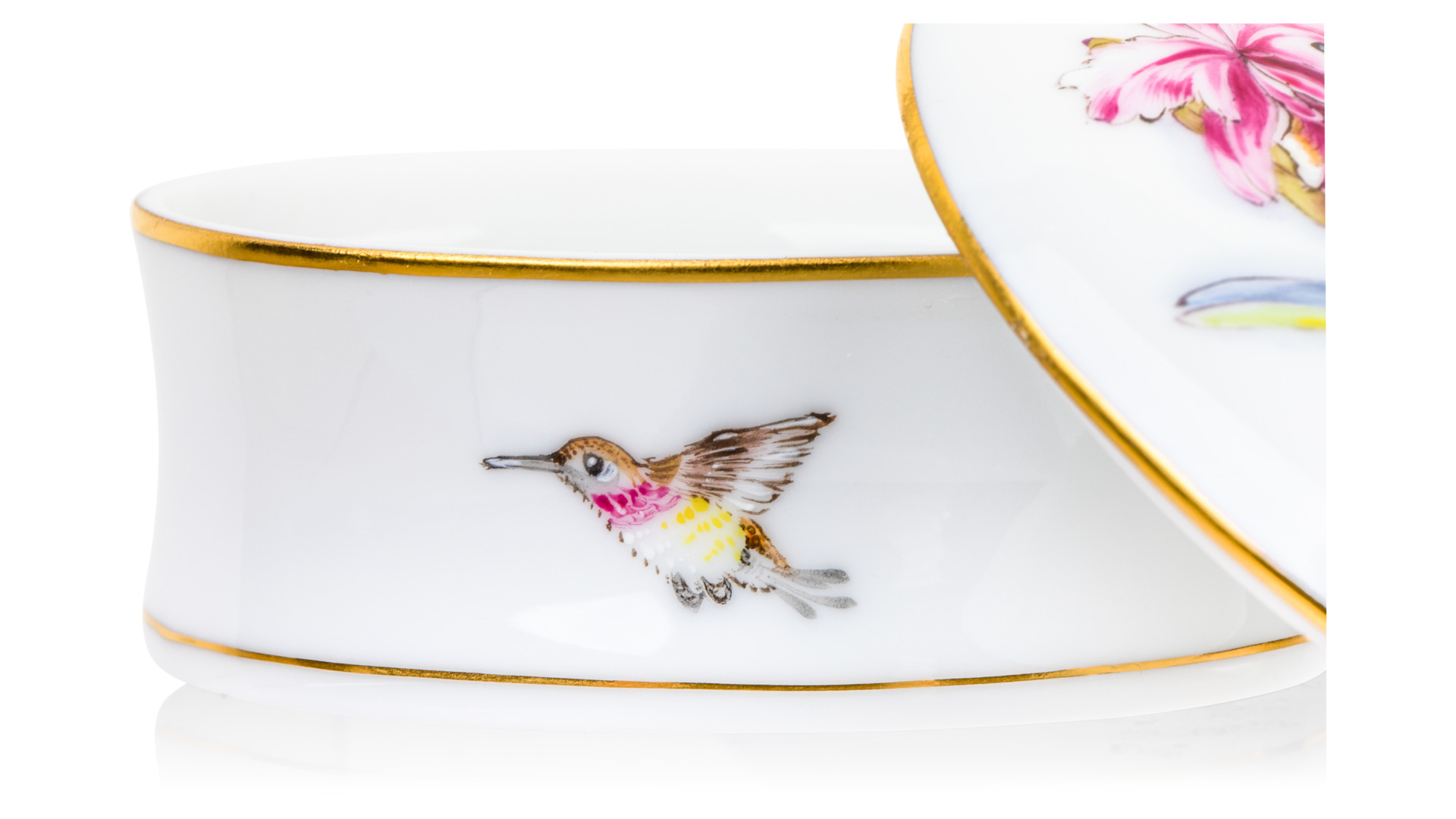 96493 Herend Шкатулка 7см "Мир растений" (один фрагмент) Фарфор  - Вид №3