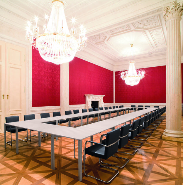 BENE Штабелируемое кожаное кресло на консолях sun-id-1450375 - Вид №2