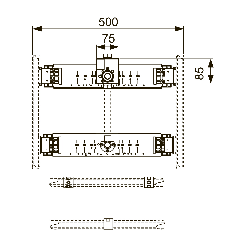 9020038 Монтажные комплекты писсуаров Tece TECEprofil - Вид №1