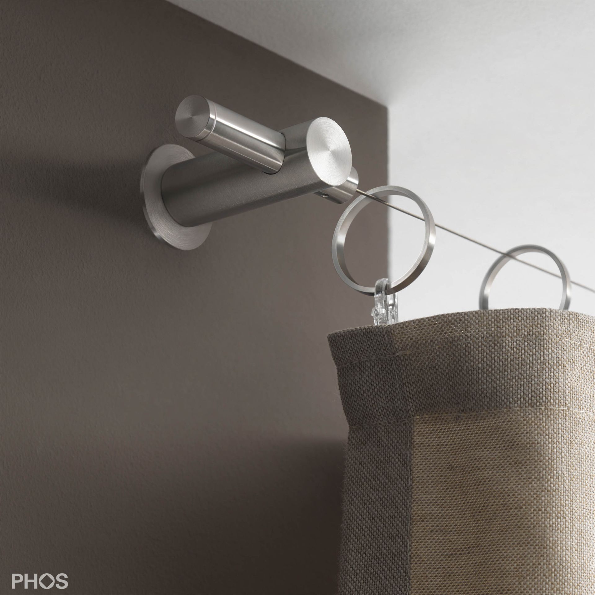 SSL2055Set10SU1868 Система боковой натяжки троса через внутренний угол, пролет до 10 м, расстояние до стены 4,4 см PHOS 