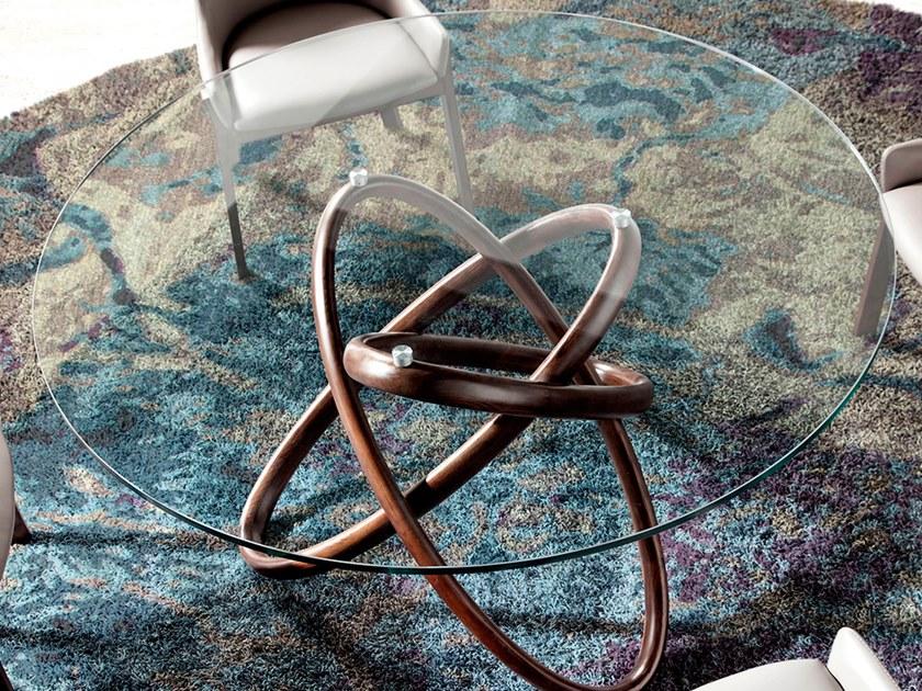 Angel Cerdá Круглый стол из дерева и стекла Nature life 1020 Angel Cerda - Вид №3