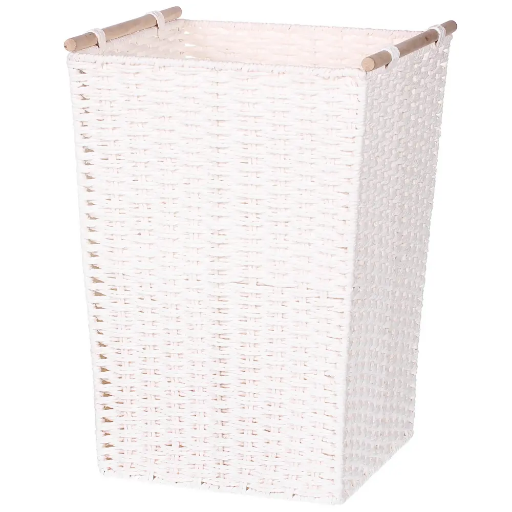 Корзинка плетеная 31x31x45 см бумага цвет белый без крышки Santreyd Paper STLM-2126781 - Вид №1