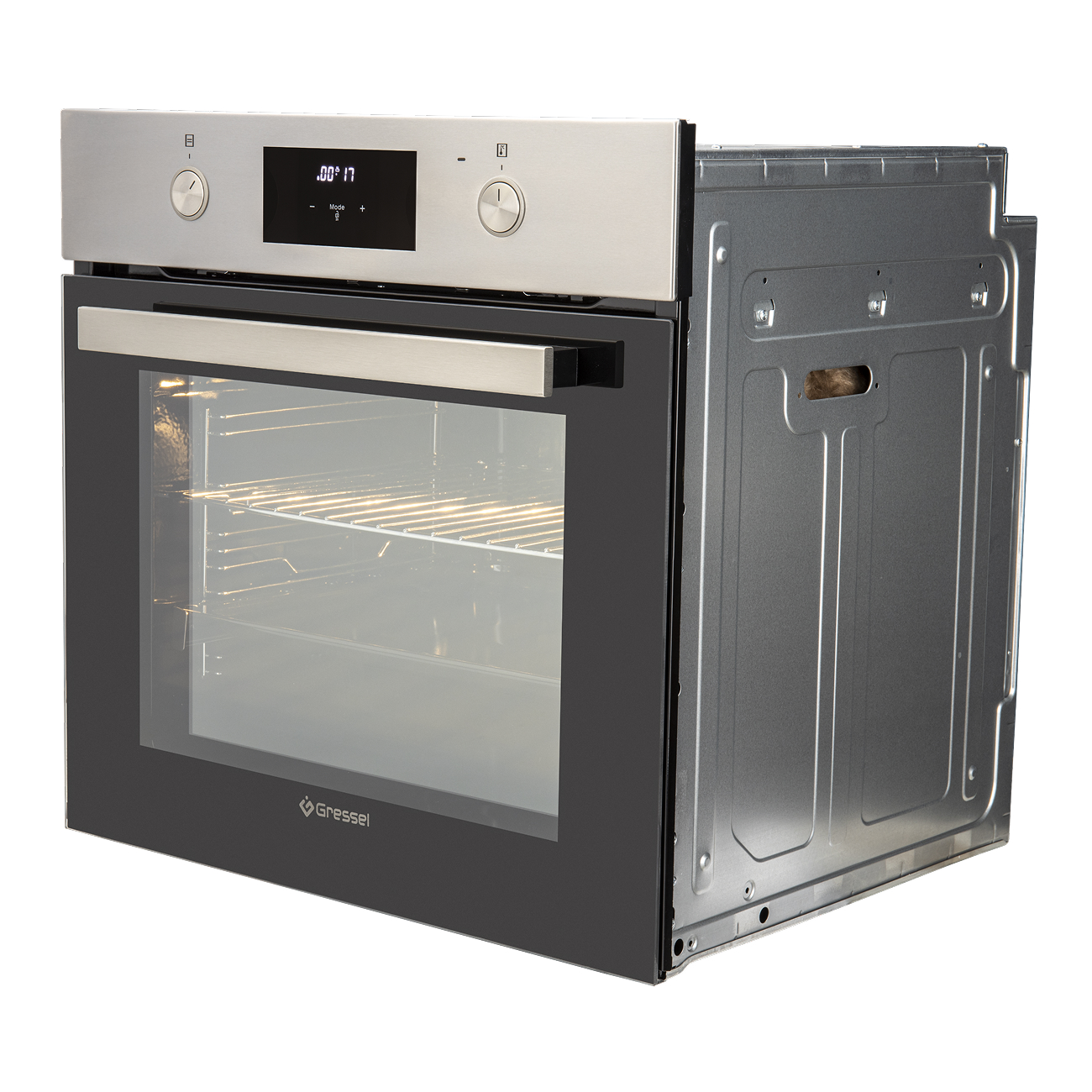 9256876 Электрический духовой шкаф Gressel RU6EM7758110 серебристый STDN-0150455 - Вид №2