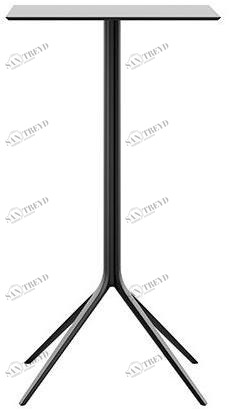 Albaplus Стол из высокой стали с квадратной столешницей из hpl Momo sun-id-1382473