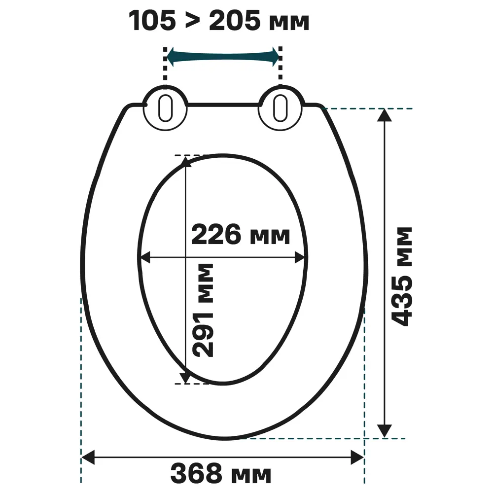 Сиденье для унитаза KONSENSA Мауро цвет белый глянцевый STLM-2043458 - Вид №7