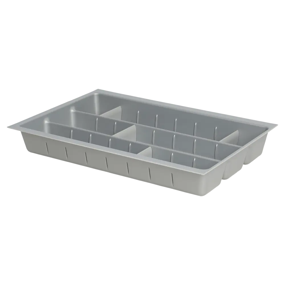 Лоток для столовых приборов Hettich Orga Tray 590IANL470KB400 30.6x7x46 см пластик цвет серый 89401303 STLM-2150161 