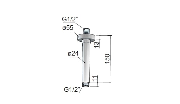 Латунный потолочный душ Hotbath Guy ARCH-00045213 - Вид №2
