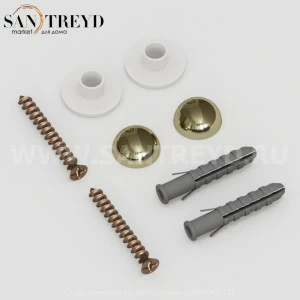 760391 Крепежи вертикальные для унитаза и биде Kerasan, цвет Золотистый Kerasan ACCESSORIES Италия