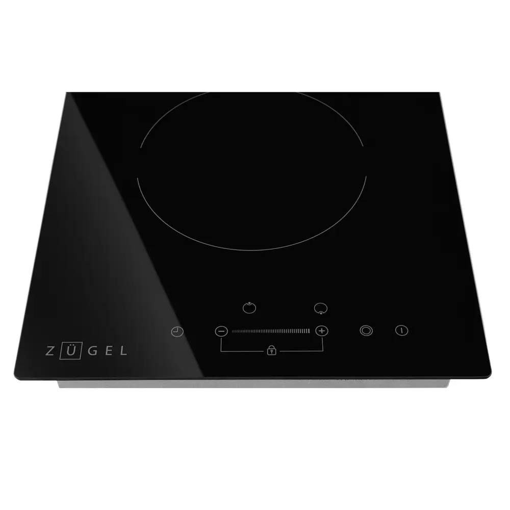 Стеклокерамическая варочная панель Zugel ZEH293B 29x5.2x52 см 2 конфорки цвет черный STLM-2109398 - Вид №1