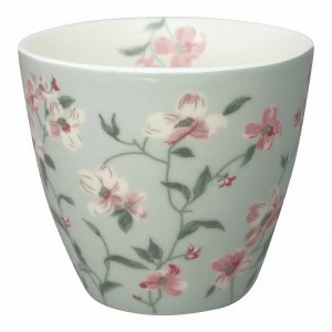 Стакан "Jolie pale mint" LE-VILLAGE ЦВЕТЫ 224129 Белый;зеленый;розовый