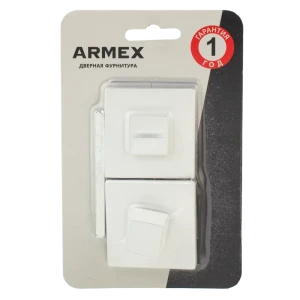 Фиксатор дверной Armex WC-3016 белый матовый для замков и защелок 89351097