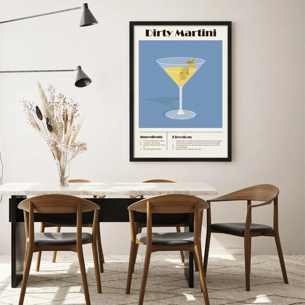 Картина в раме Коктейль Мартини 50x70 см цвет разноцветный POSTERMARKET STLM-2084418 - Вид №4