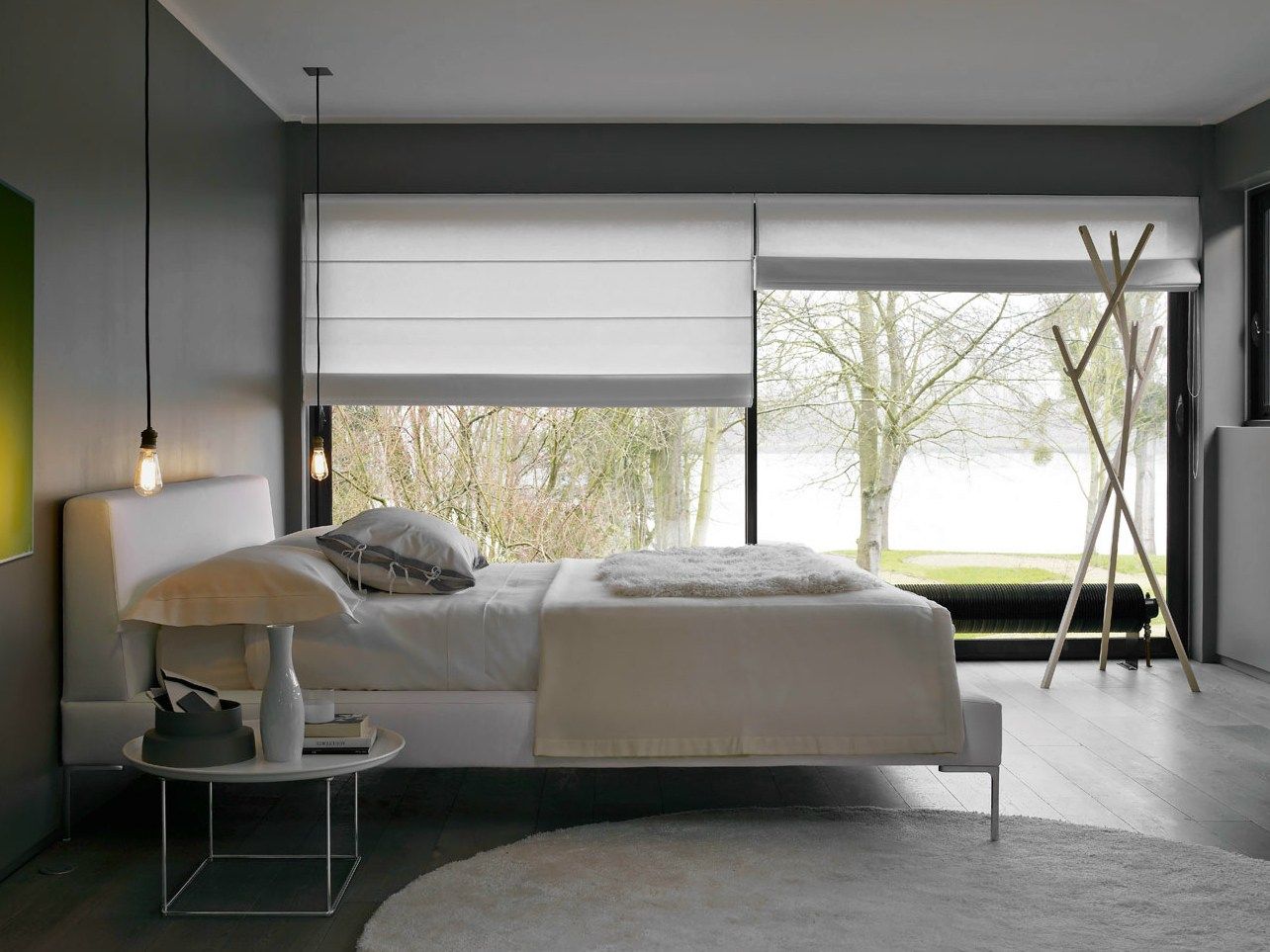 Двуспальная кровать из ткани с мягким изголовьем B&B Italia ARCH-00106518 - Вид №7