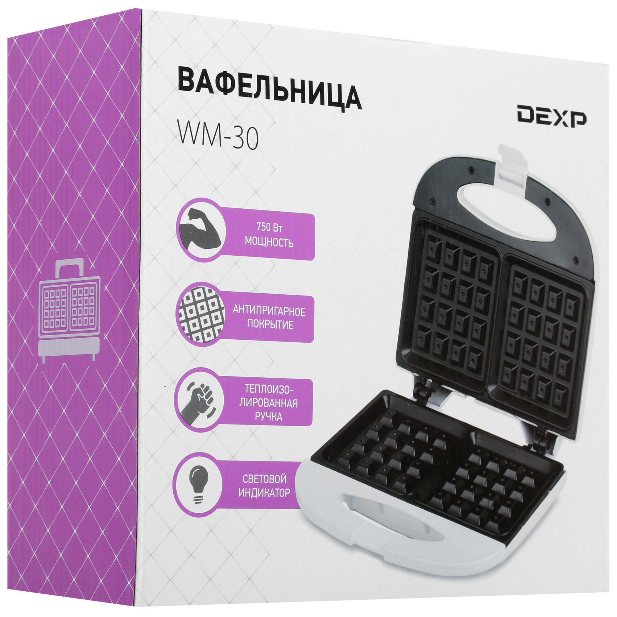 1367415 Вафельница DEXP WM-30 белый STDN-0038083 - Вид №7