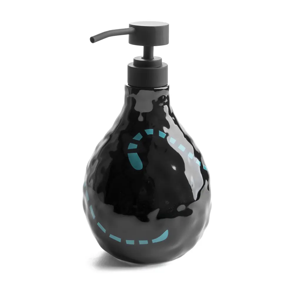 Дозатор для жидкого мыла Irony цвет чёрный MOROSHKA STLM-2100237