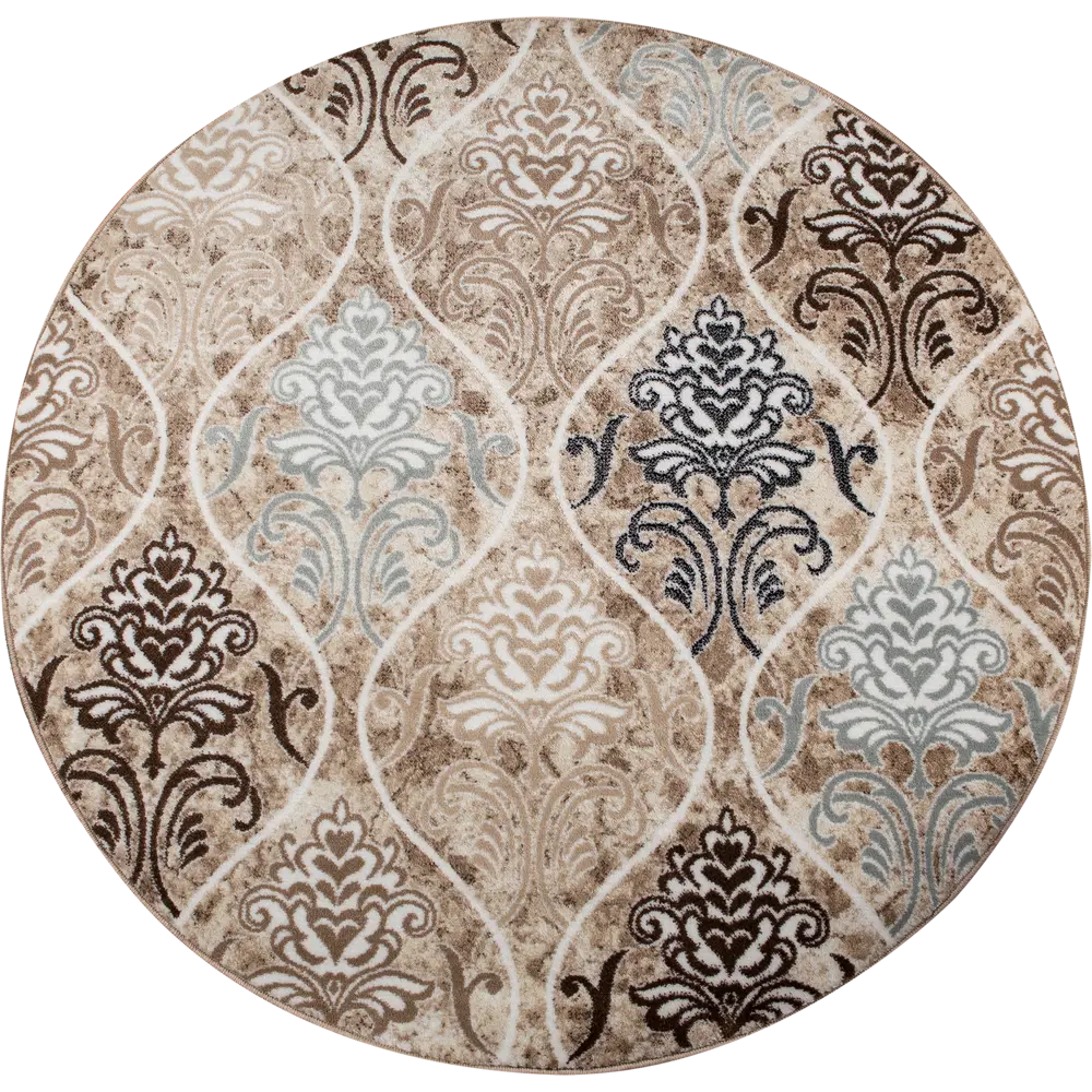 Ковер полипропилен Люкс L013 KP ø150 см цвет бежевый MERINOS STLM-2086044 - Вид №1