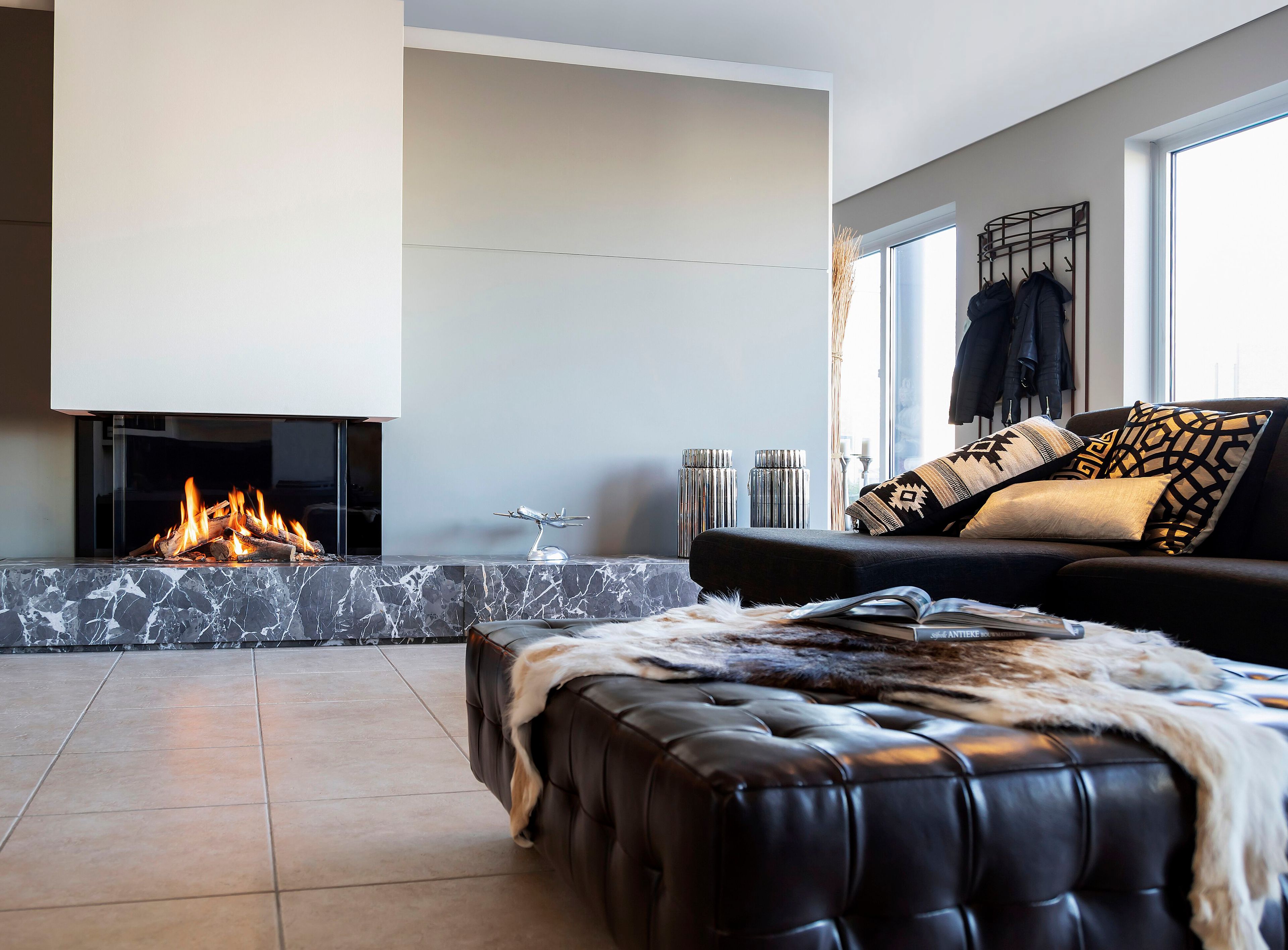 Газовый тройной закрытый камин KALFIRE GP85/55S ARCH-00042774 - Вид №1