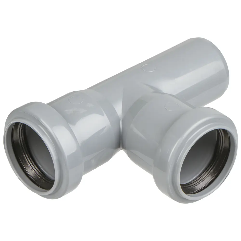 Тройник канализационный ПОЛИТЭК 40x40x40/87° для бесшумных систем 11011880 STLM-0001056