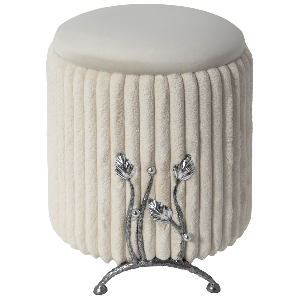 14082 Банкетка Терра Грасс Айвори Античное Серебро BOGACHO 4627196590861