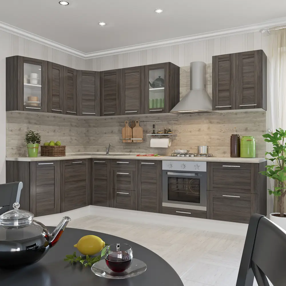 Дверь для шкафа Delinia «Фрейм тёмный» 60x130 см, ЛДСП, цвет коричневый Фрейм темный STLM-2131469 - Вид №3