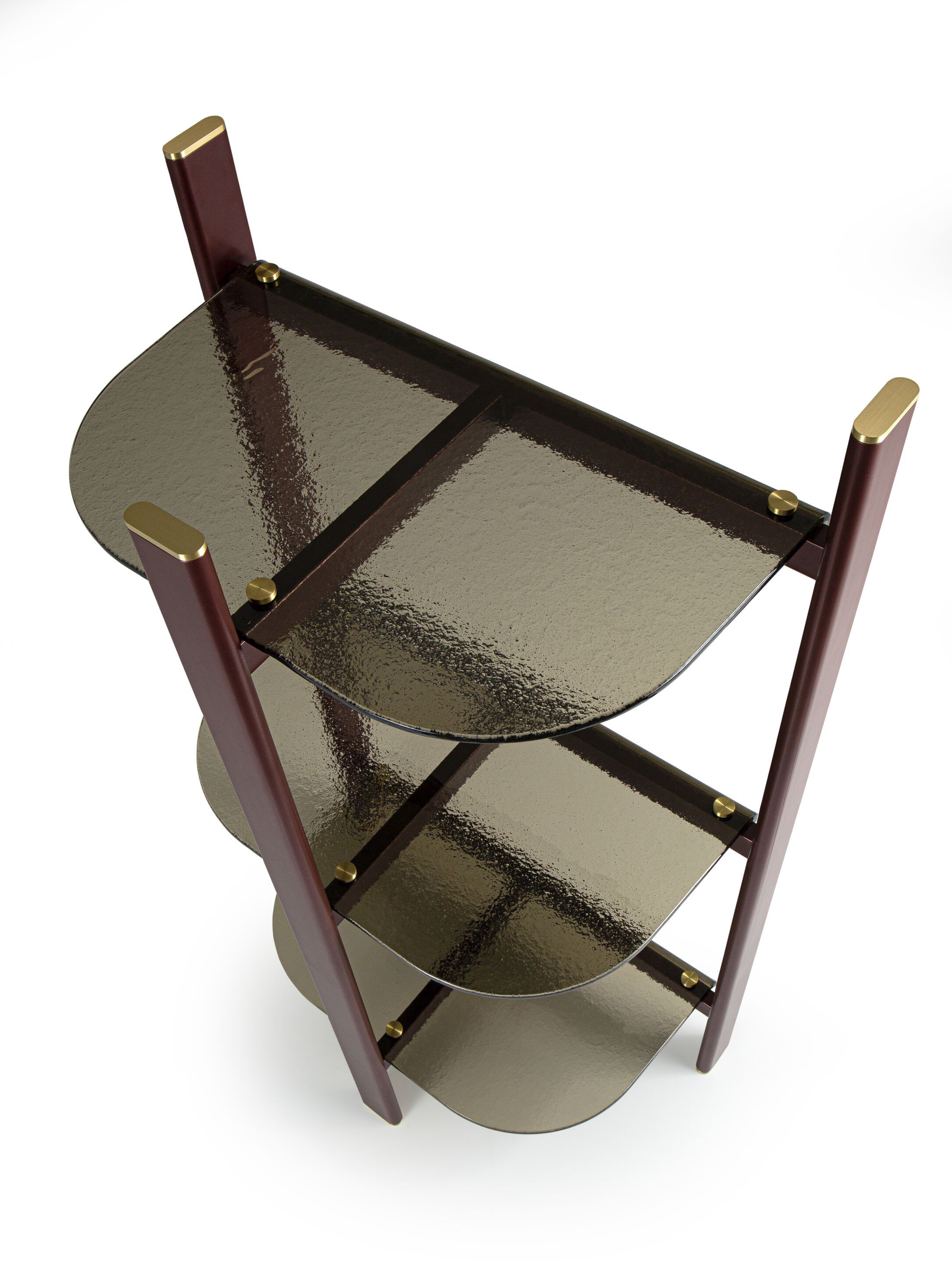 Отдельно стоящий книжный шкаф из металла и стекла Borzalino PETRA ARCH-00103714 - Вид №3