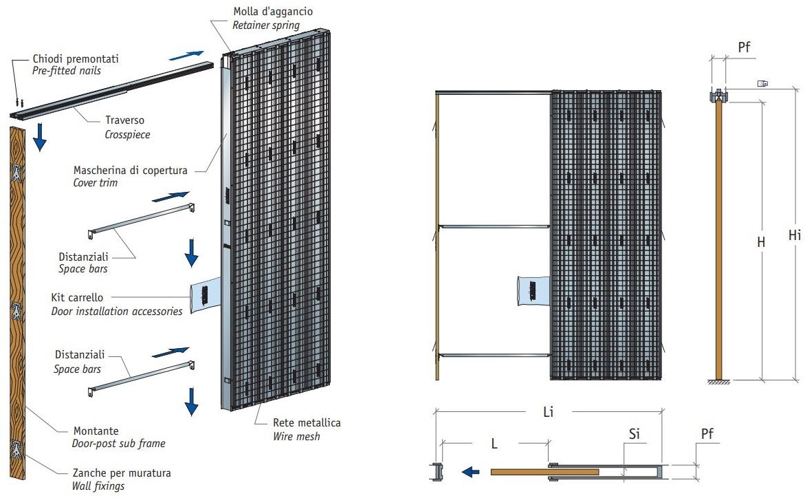 Scrigno Рама стойки для одинарной раздвижной двери Scrigno gold sun-id-1462112 - Вид №5