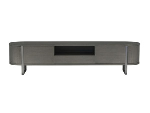 Деревянный низкий ТВ-шкаф