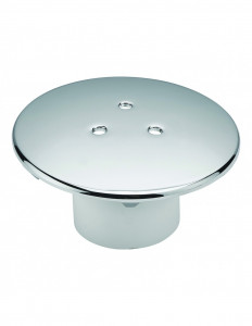 034500 000 00  Крышка раструба для душевого желоба с вертикальным сливом и поддоном с отверстием 60 мм, хромированный металл Valentin Хром