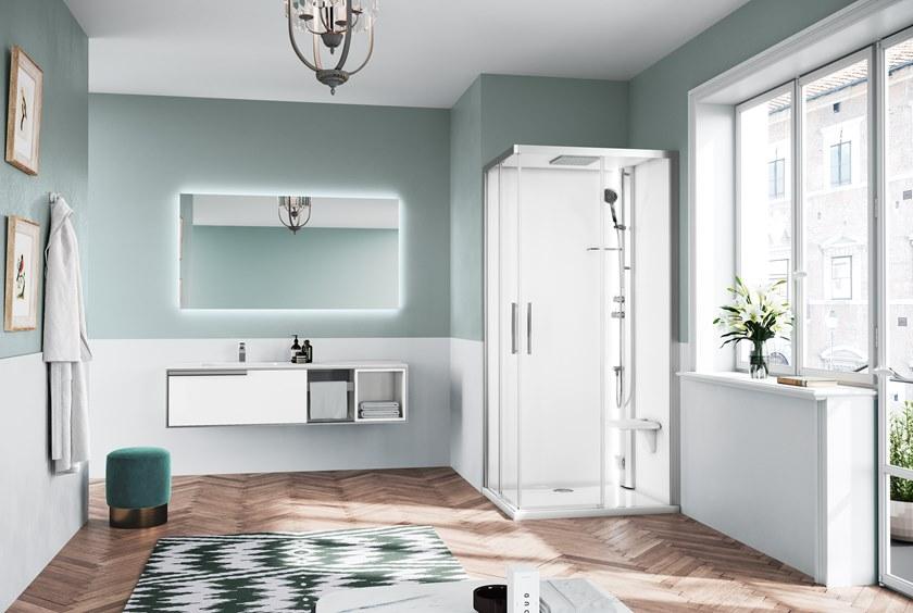 NOVELLINI Многофункциональная угловая душевая кабина Glax 1 2.0 sun-id-1424779 - Вид №2