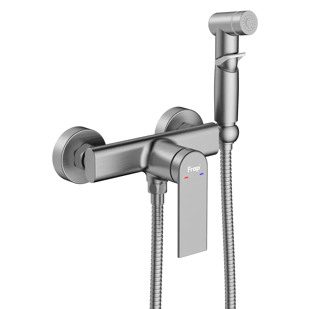 Гигиенический душ Frap Arne, набор со смесителем, цвет графит STLM-2080403