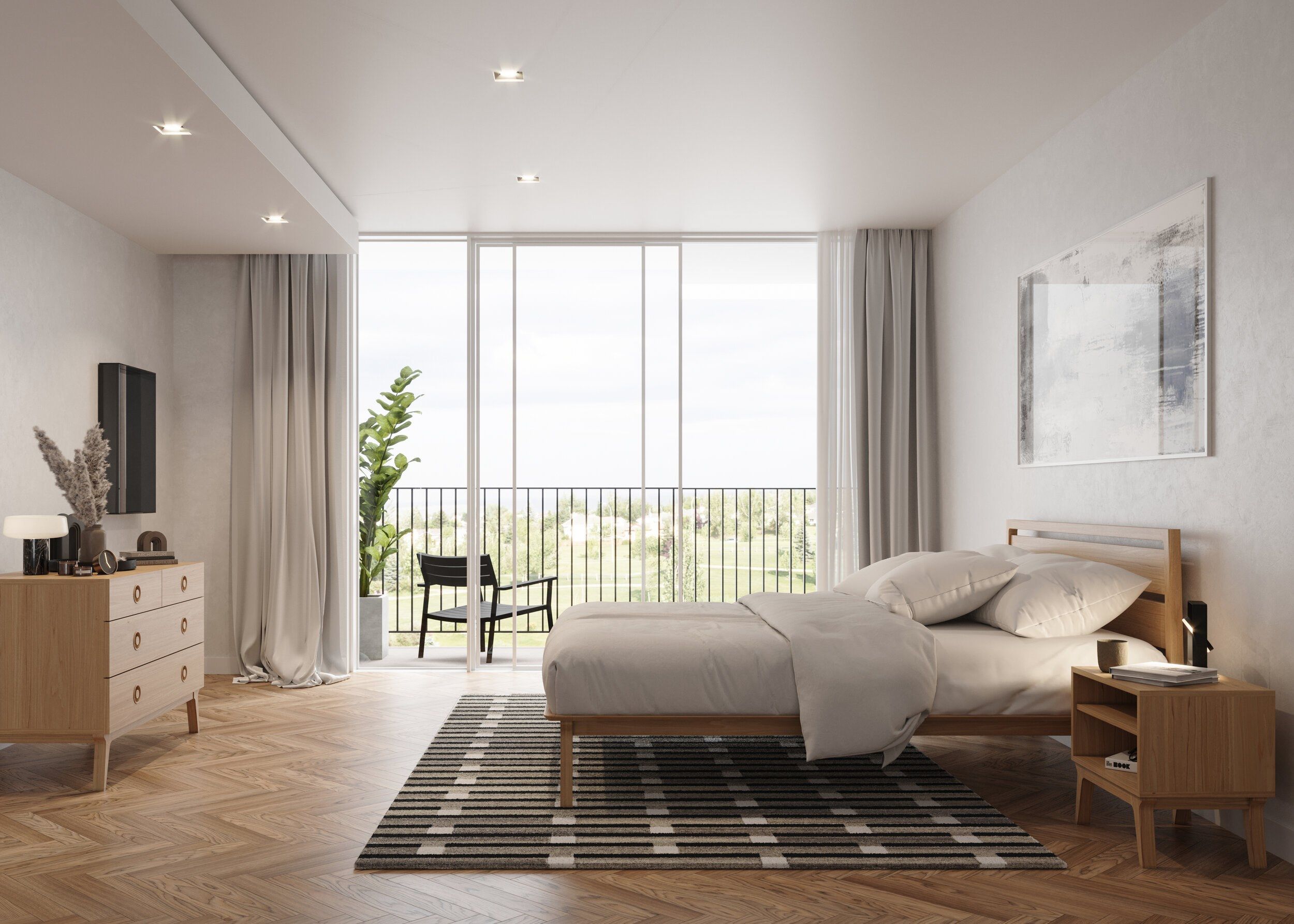 Дубовая кровать размера "king-size" Case Valentine ARCH-00152130 - Вид №2