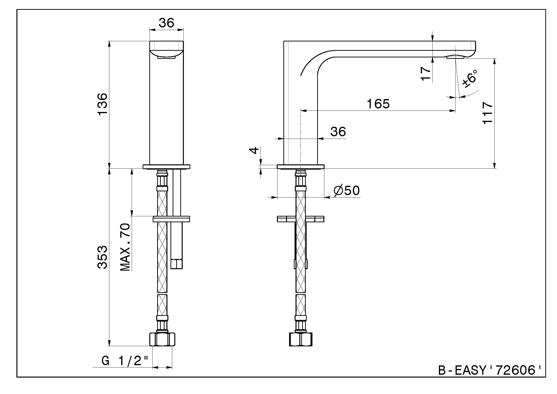 Дозирующий носик для столешницы для умывальника Newform B-EASY ARCH-00054194 - Вид №1