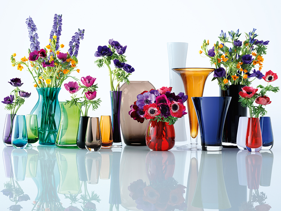 Ваза стеклянная в форме бутона мока 14 см Flower Colour LSA INTERNATIONAL - 253430 Коричневый  - Вид №3