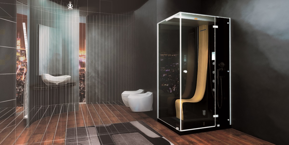 Душевая кабина с гидромассажем Omega 9547-109A Sx Jacuzzi 9547109ASX - Вид №1