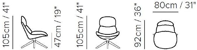 Natuzzi Кресло на козелке в коже sun-id-1503029 - Вид №6