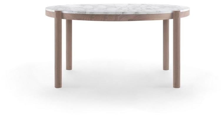 Flexform Круглый деревянный стол с мраморной столешницей Gustav sun-id-1461095 - Вид №1