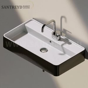 MW75SBICOLOR Подвесная раковина настенная прямоугольная Ceramica Flaminia Miniwash черная