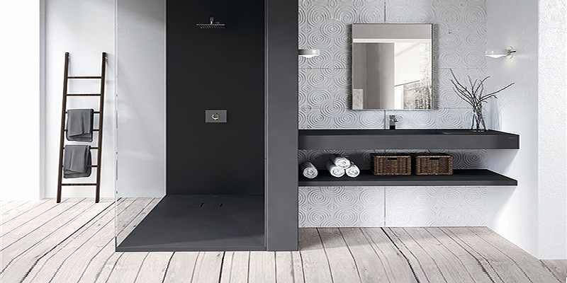 СТОЛЕШНИЦА ИЗ КАМНЯ POMPEYA 100 СМ ANTRACITA McBath - Вид №1