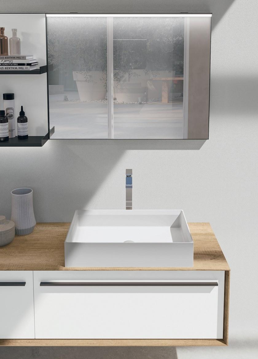 Gruppo Geromin Подвесной деревянный туалетный столик с ящиками Suite sun-id-1462251 - Вид №2