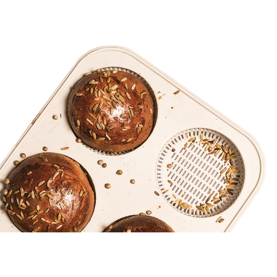 21.001.13.0065 Форма для приготовления булочек и пирожных burger bread 20 х 30 см силиконовая Silikomart  - Вид №2