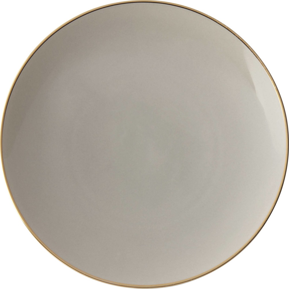 10640843 Lenox Тарелка закусочная Lenox "Трианна" 23см (дымчатая) Фарфор 