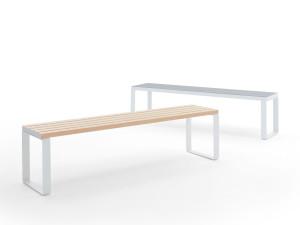 Алюминиевая скамья без спинки