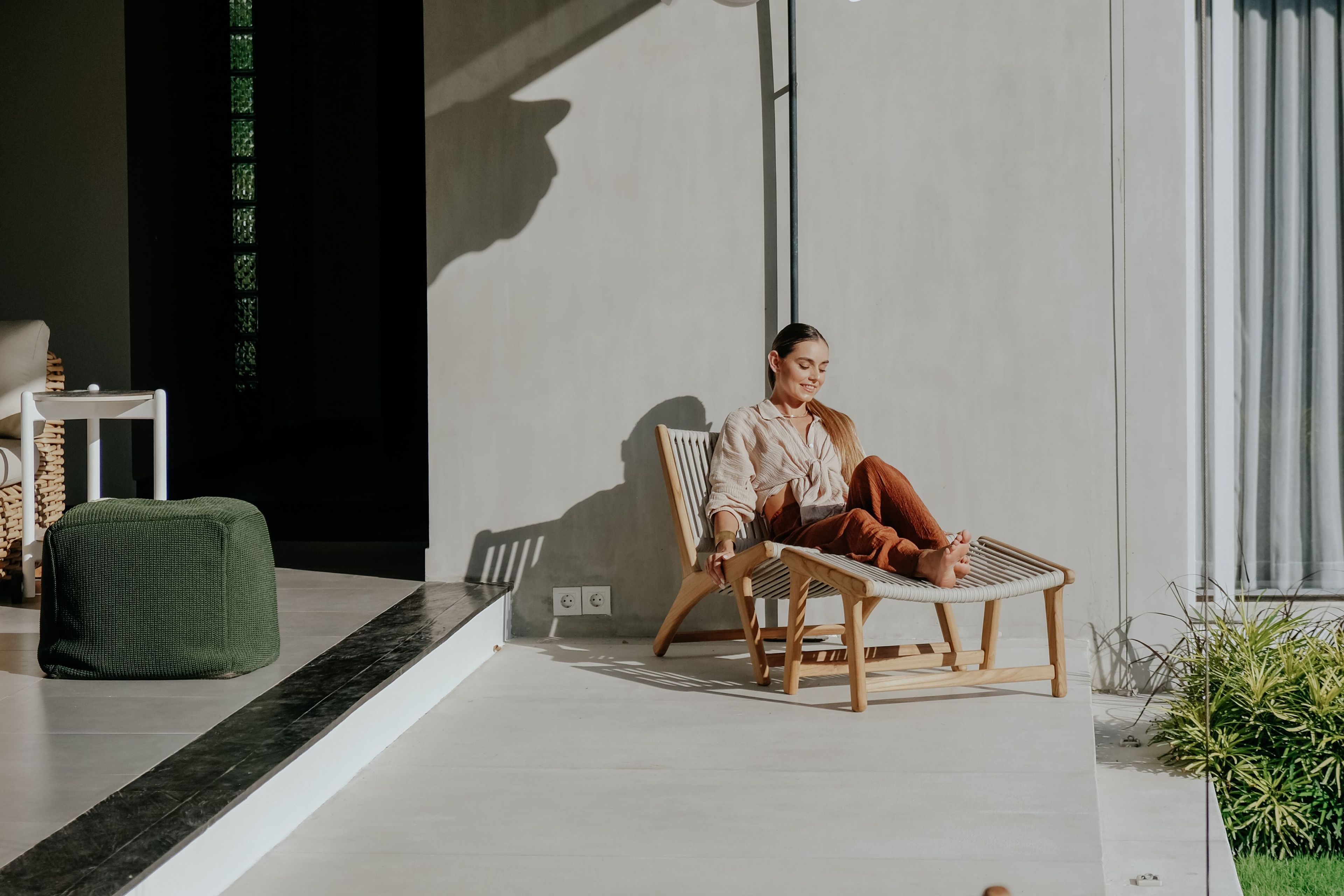 Садовое кресло из алюминия и синтетического волокна cbdesign Vienna Relax ARCH-00051135 - Вид №6