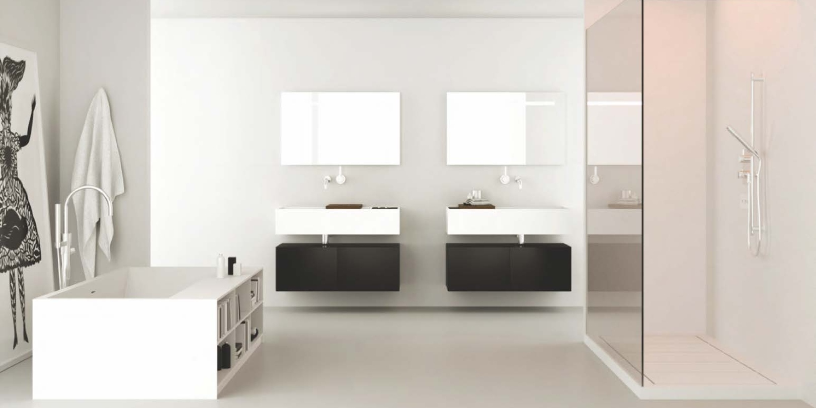 Moma Design Раковина CANASTA SYSTEM 2 1000х500 белая CNS05120 - Вид №2